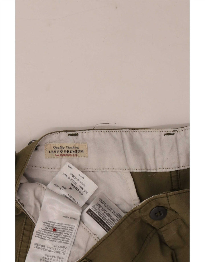 Мужские шорты-карго Levi's Regular W29, хлопок среднего цвета хаки