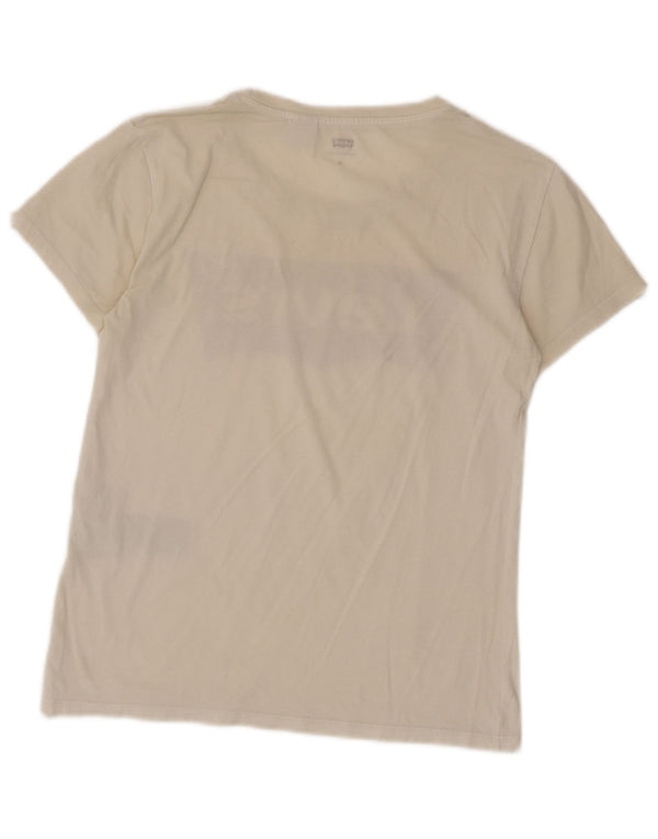 Женская футболка с рисунком Levi's Top UK 6 XS, белый хлопок