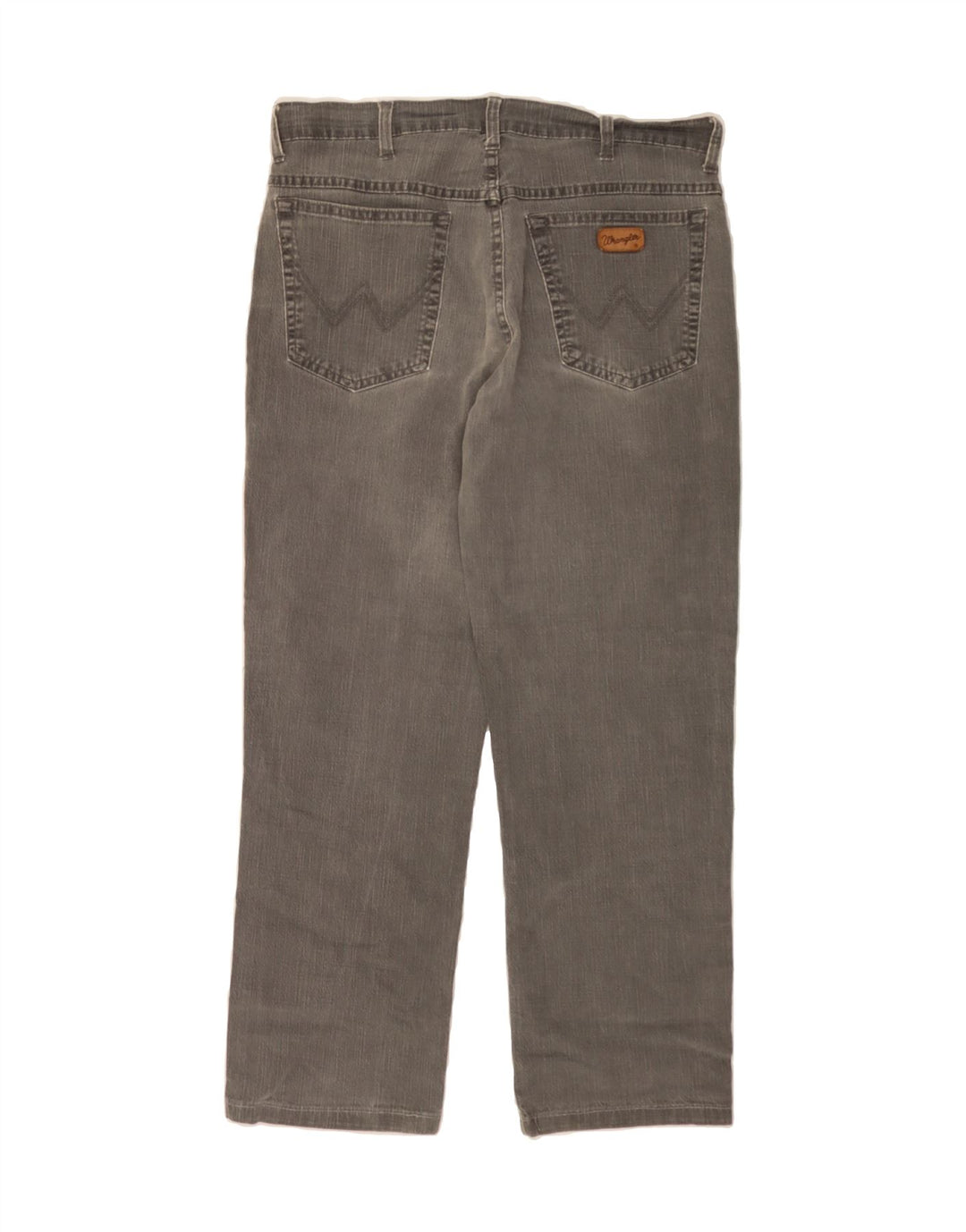WRANGLER Mens Texas Stretch Straight Jeans W33 L26 Grey Cotton Vintage Wrangler and Second-Hand Wrangler from Messina Hembry 