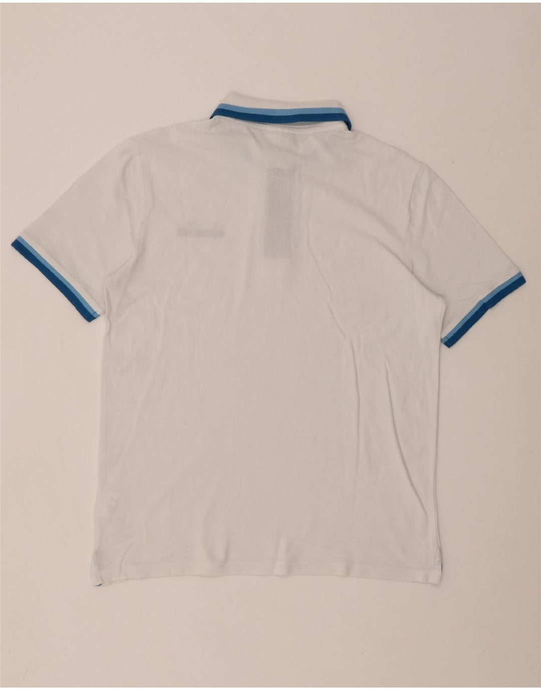 DIADORA Mens Polo Shirt Medium White Cotton