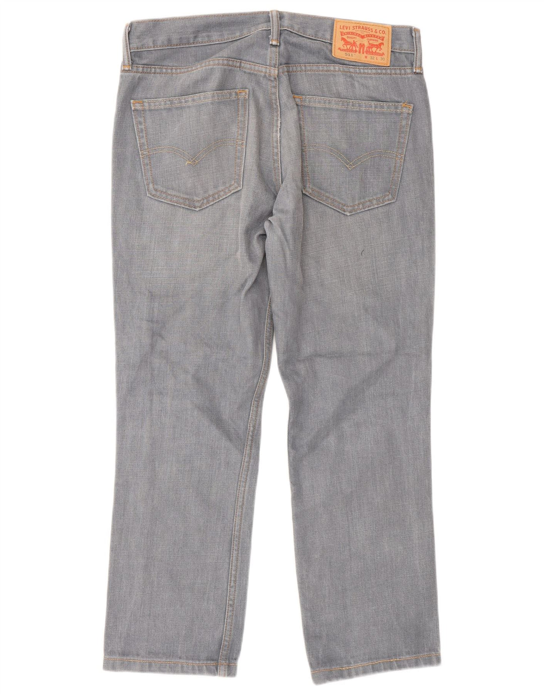 Мужские зауженные джинсы Levi's 511 W32 L30 серые, хлопок