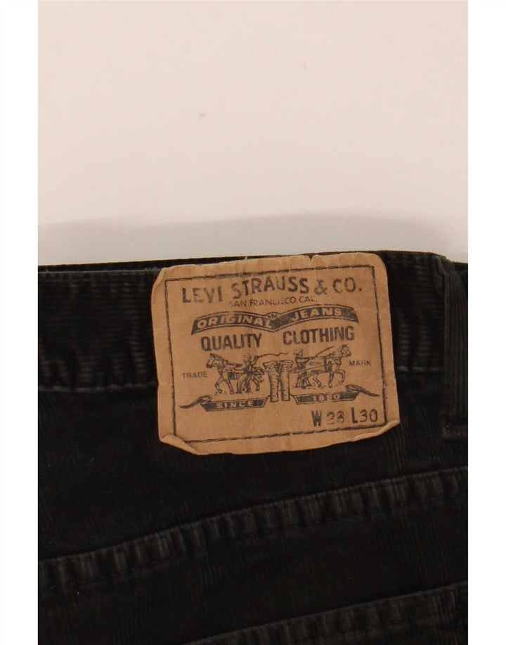 Женские вельветовые брюки Levi's Bootcut W28 L30, черный хлопок