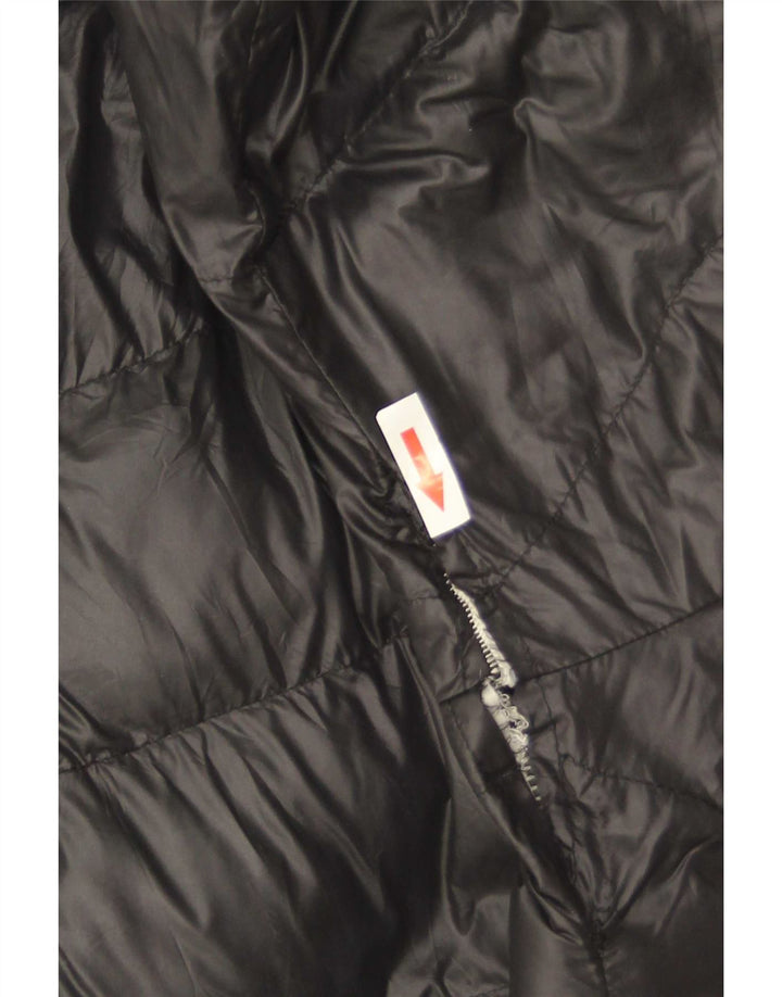 Женская стеганая куртка с капюшоном Barbour UK 16, большая, черная, полиамид