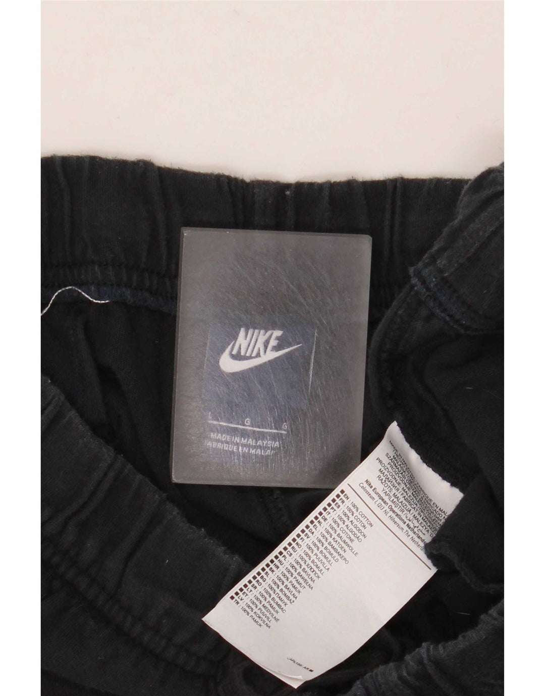 Женские спортивные шорты Nike, большие черные, хлопковые