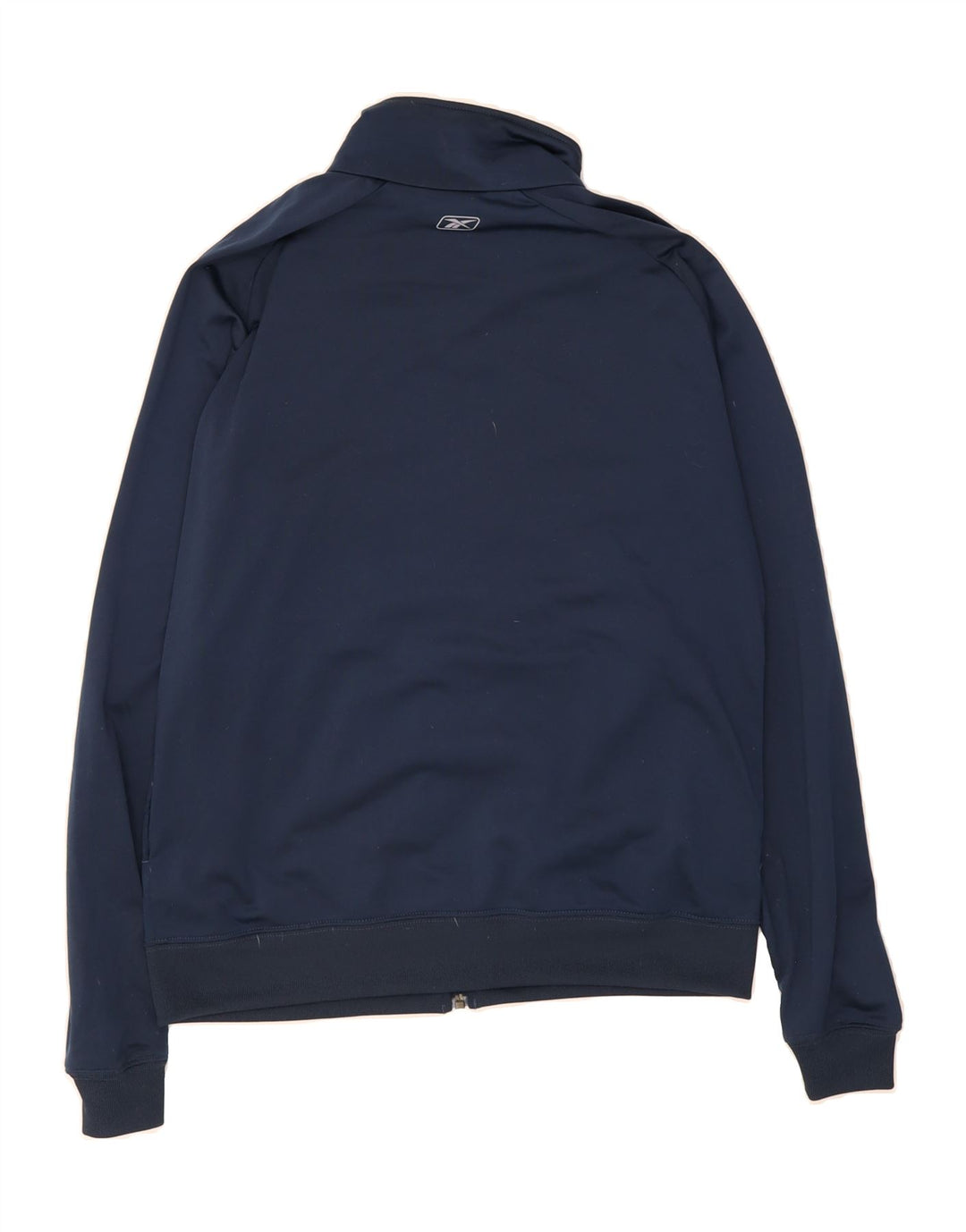REEBOK Mens Tracksuit Top Jacket XS Navy Blue Colourblock Polyester Vintage Reebok and Second-Hand Reebok from Messina Hembry 