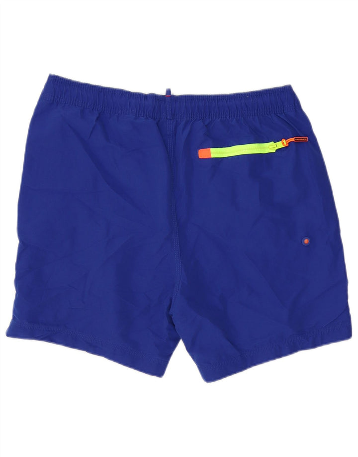 Мужские шорты для плавания Superdry с рисунком, большие синие, полиэстер