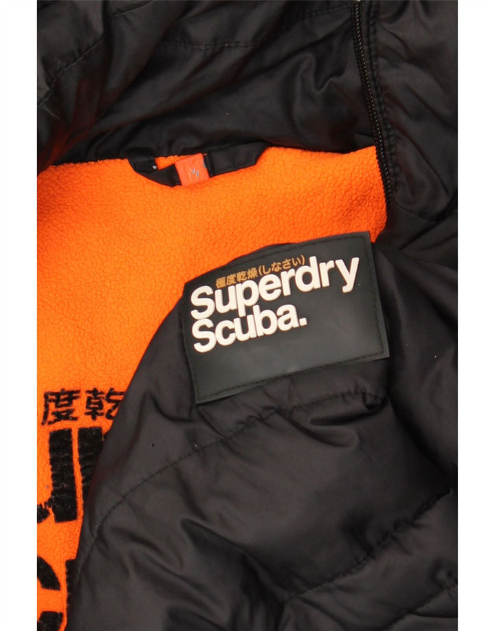 Мужская куртка из шерпы с капюшоном Superdry UK 38, средний черный