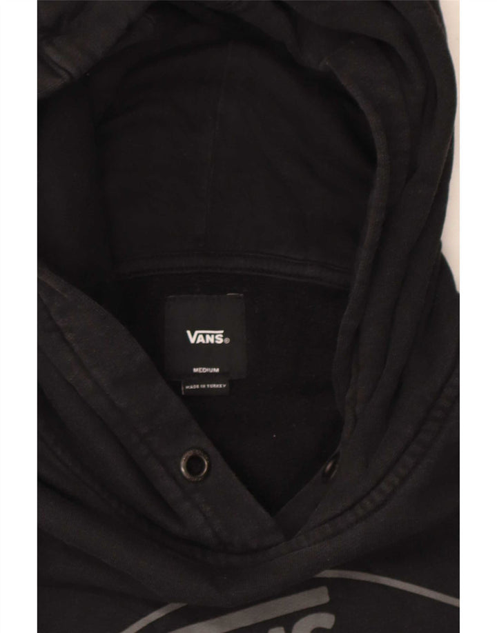 Мужской джемпер с капюшоном с рисунком Vans, средний черный