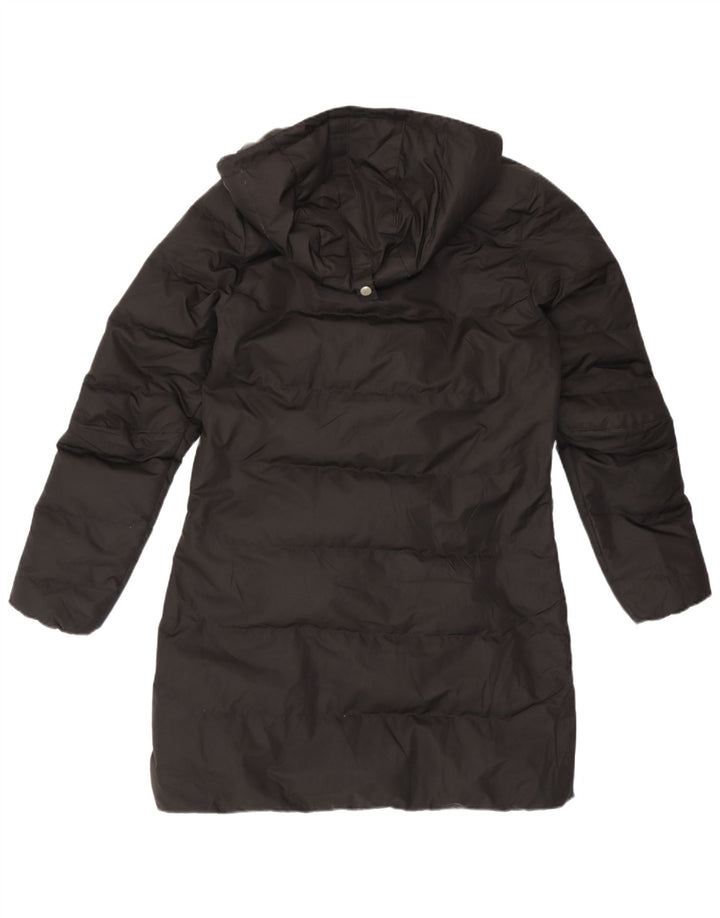 Женское стеганое пальто с капюшоном Helly Hansen UK 10, маленький черный полиэстер