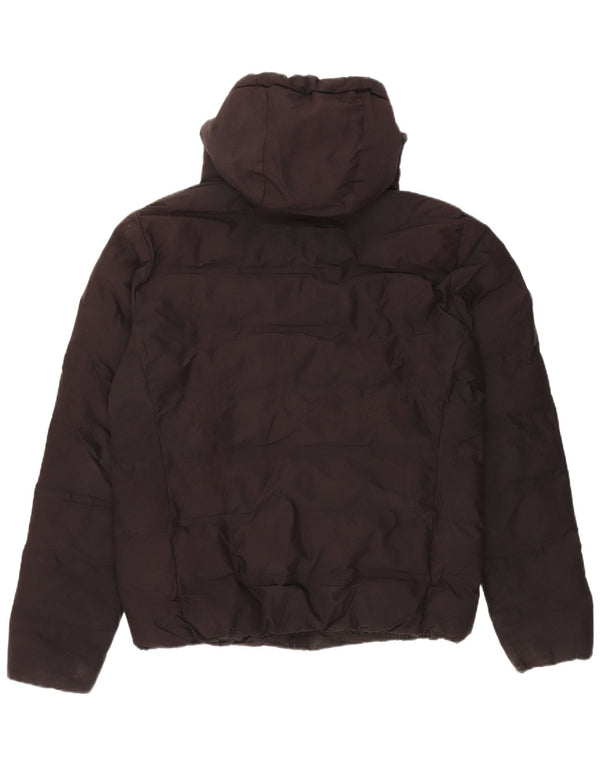 Мужская утепленная куртка с капюшоном Superdry UK 40, большой черный полиэстер