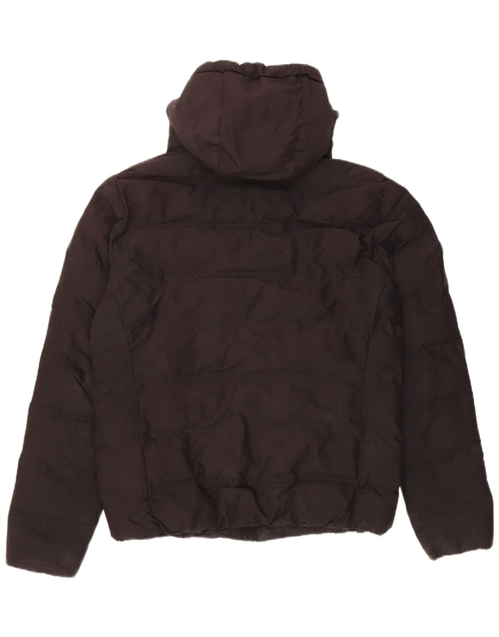Мужская утепленная куртка с капюшоном Superdry UK 40, большой черный полиэстер