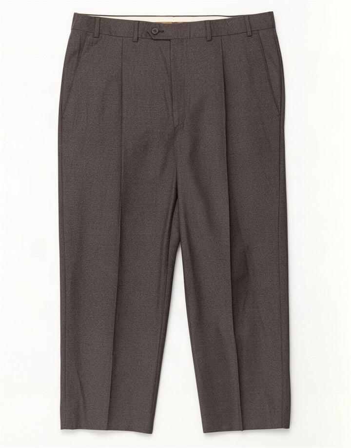 Мужские укороченные брюки Marks & Spencer W36 L24, серая шерсть