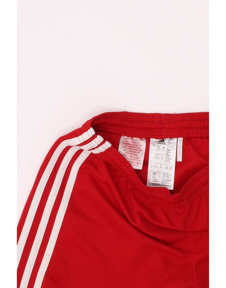 Спортивные шорты Adidas Climalite для мальчиков 9-10 лет, красный полиэстер