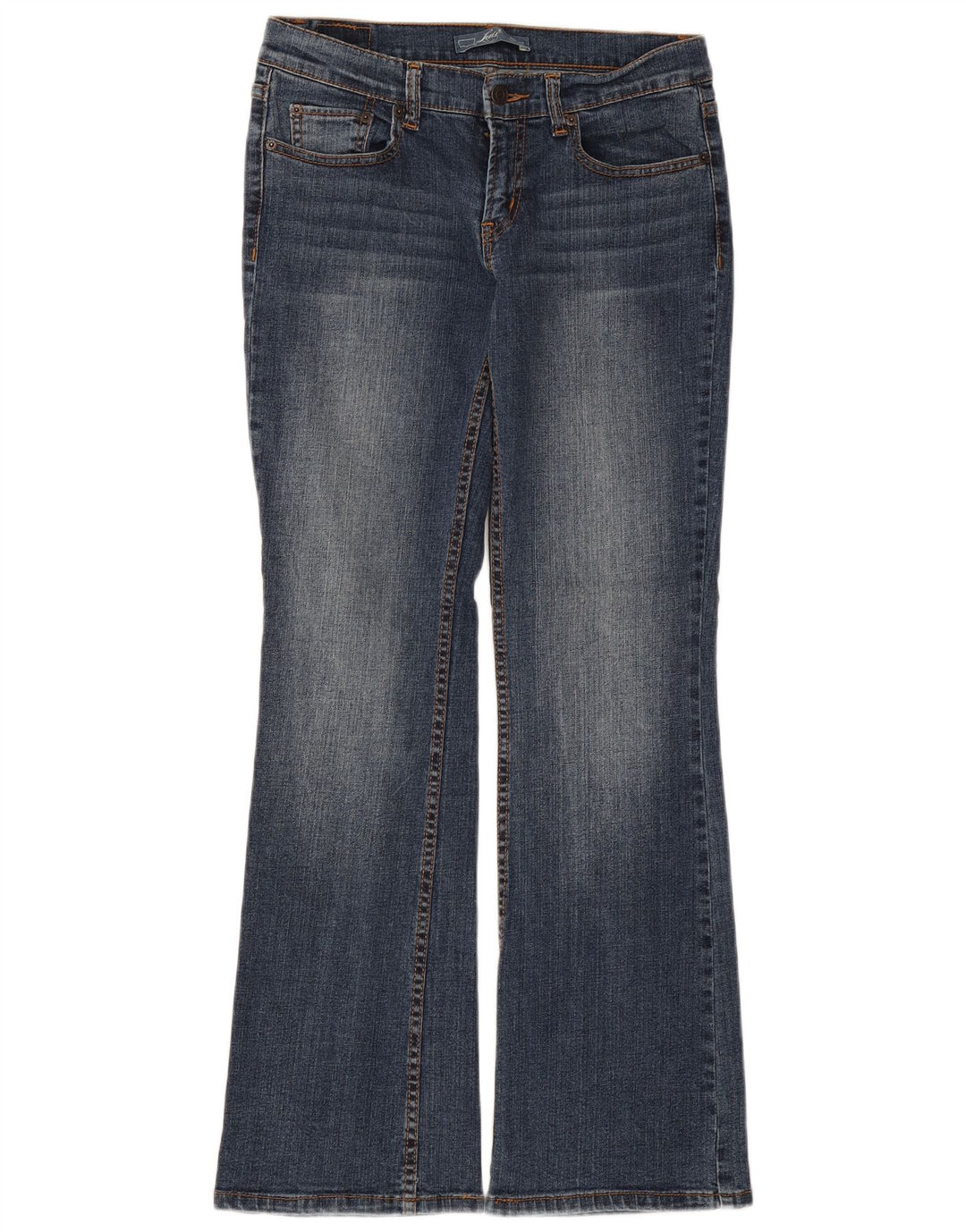 Женские расклешенные джинсы Levi's US 7 Medium W30 L31 Синий хлопок