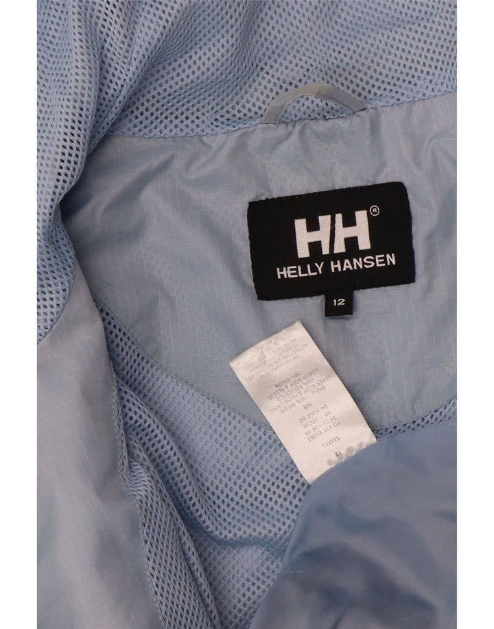 Helly Hansen Ветровка с капюшоном для мальчиков 11-12 лет, синяя с цветными блоками