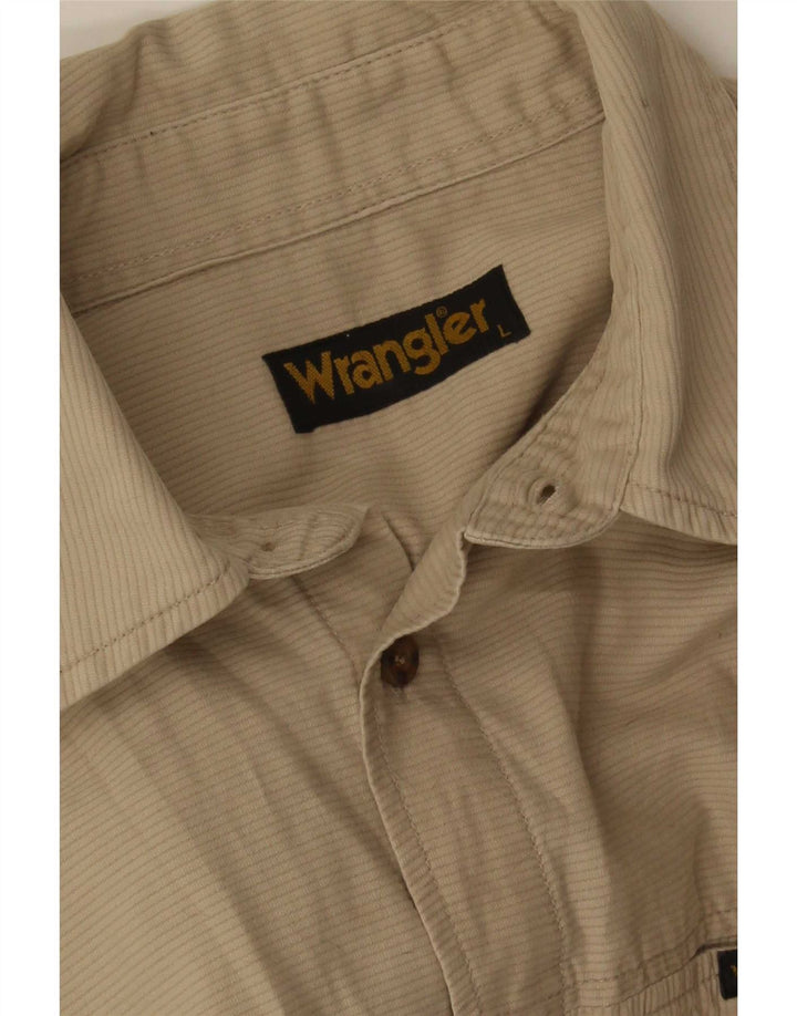 Рубашка Wrangler для мальчика 14–15 лет, большая бежевая полоска