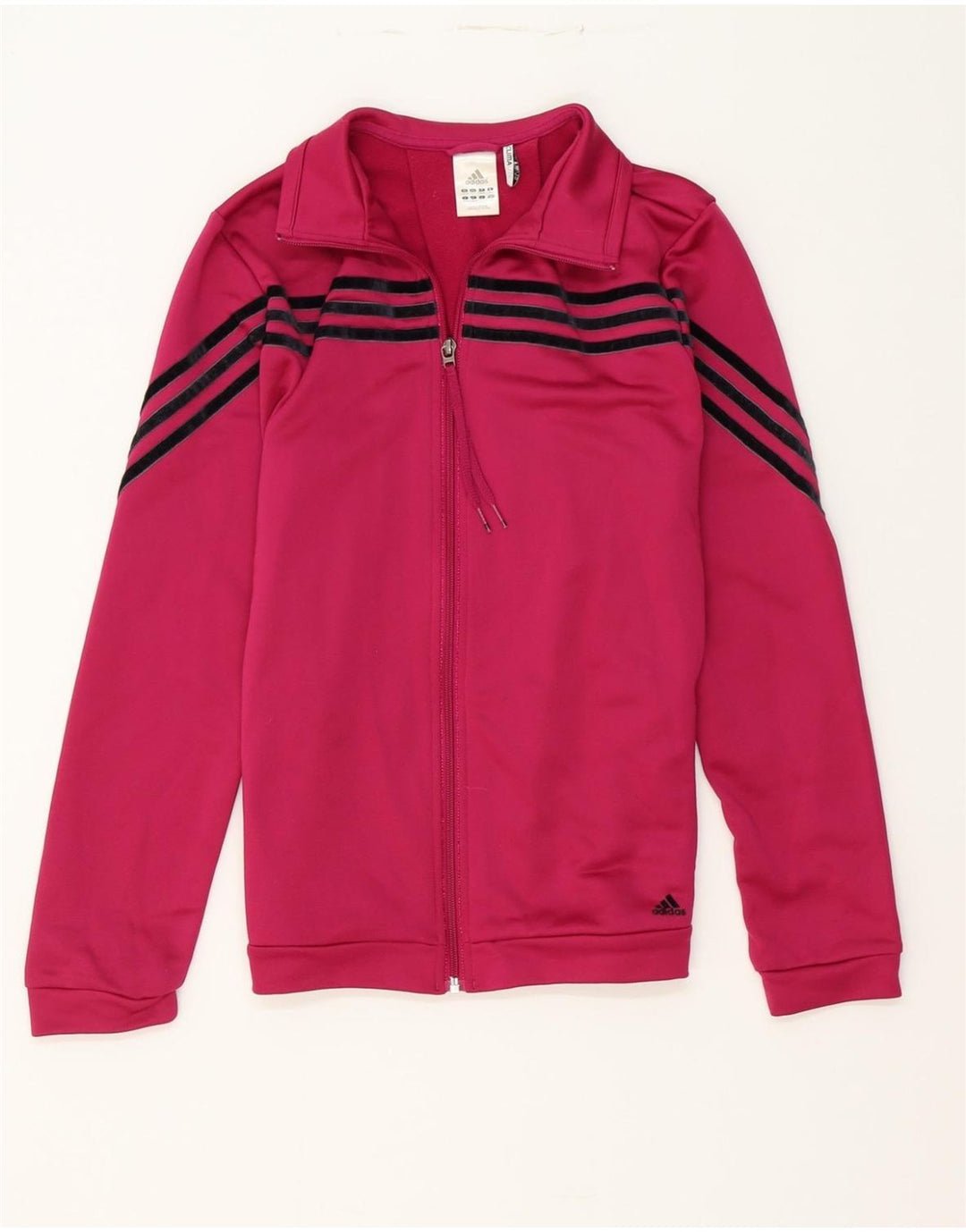 ADIDAS Womens Tracksuit Top Jacket UK 16/18 Large Burgundy Polyester Vintage Adidas and Second-Hand Adidas from Messina Hembry 
