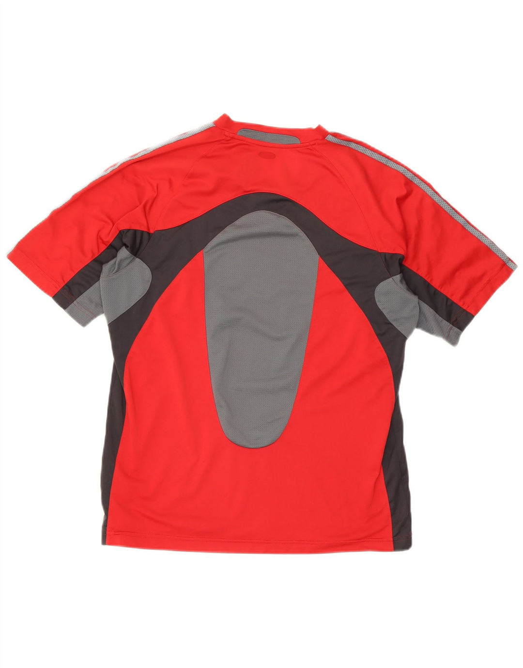 Мужская футболка Adidas Top Large Red из полиэстера с цветными блоками
