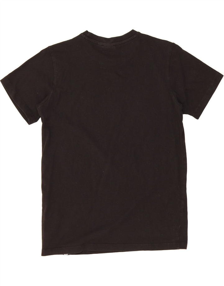ELLESSE Boys Graphic T-Shirt Top 13-14 Years Black Vintage Ellesse and Second-Hand Ellesse from Messina Hembry 