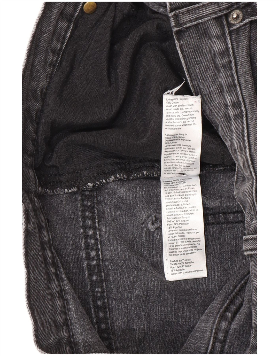 Женские свободные джинсы Topshop W30 L32, черный полиэстер