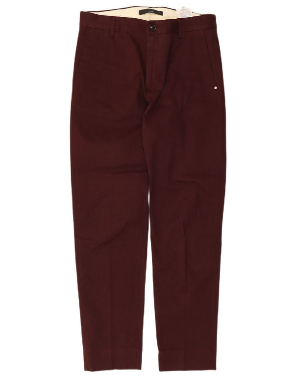 Женские узкие брюки-чинос Liu Jo IT 44 Medium W32 L28 Бордовый хлопок