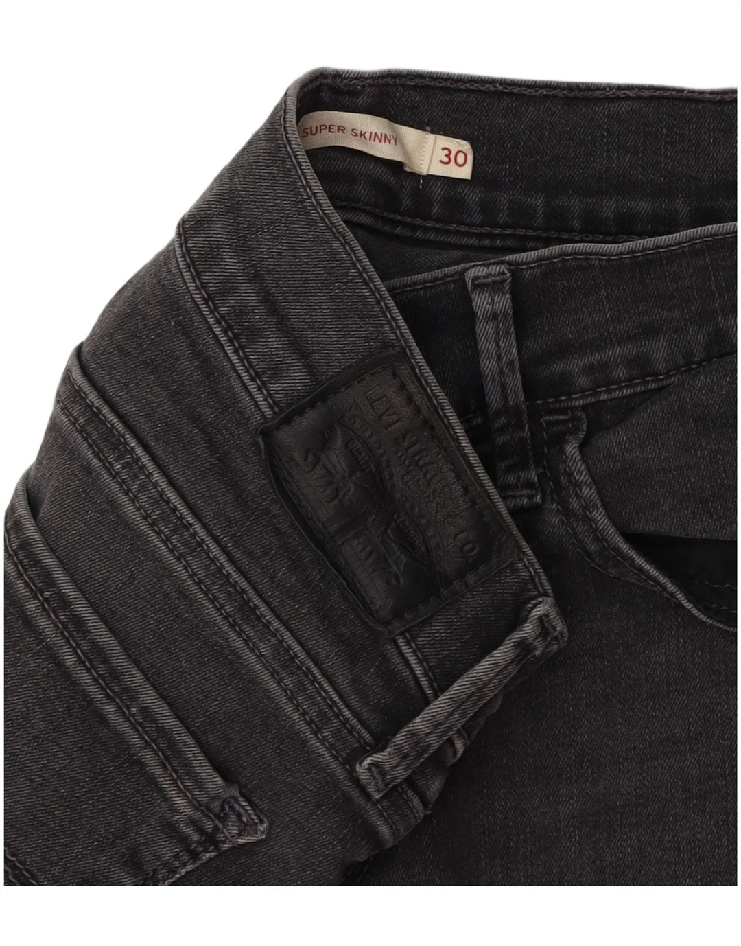 Женские джинсы LEVI'S 710 Super Skinny W30 L30 Серые, хлопок