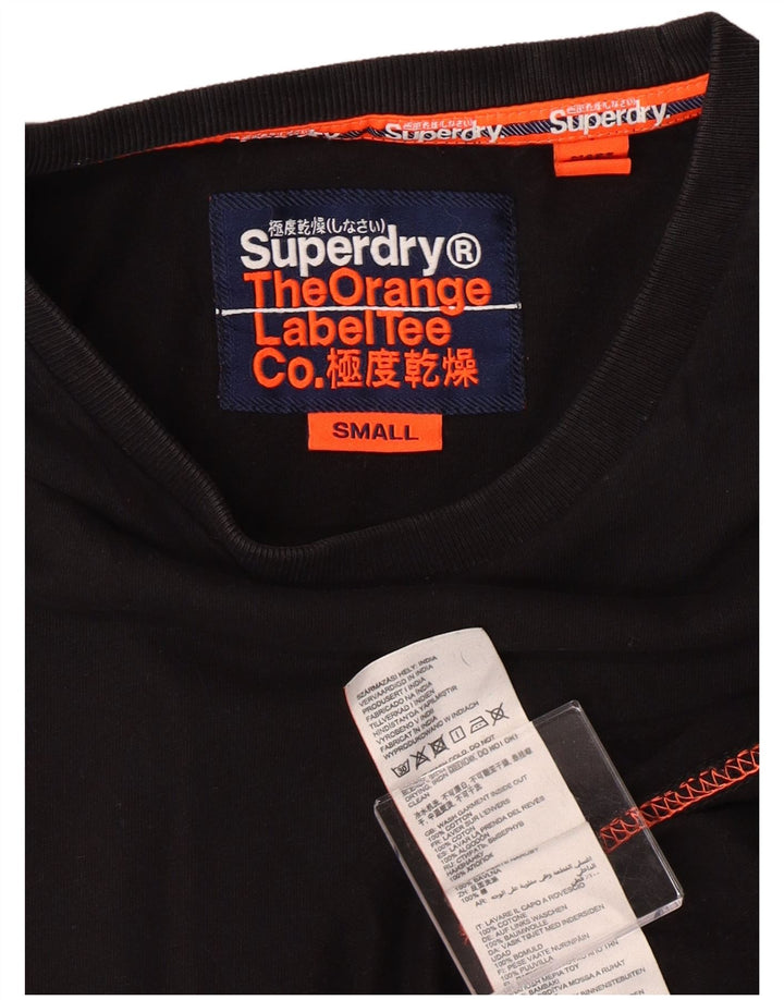 Мужская футболка Superdry, маленький черный хлопок