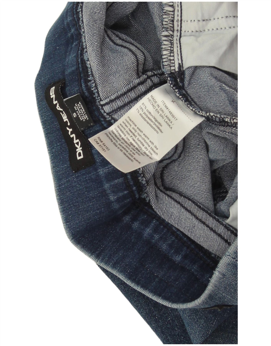 Женские джинсовые шорты DKNY, маленькие W27, синие, хлопок