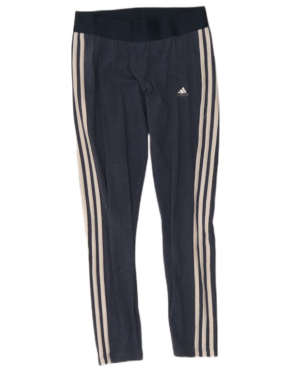 Женские леггинсы Adidas UK 12/14, средний темно-синий, хлопок