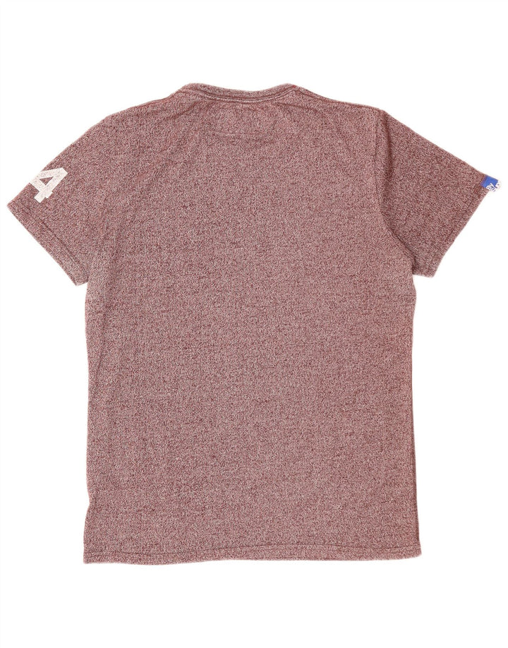 SUPERDRY Мужская футболка с рисунком, большой хлопок, фиолетовый в крапинку