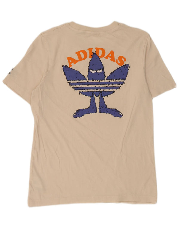 Мужская футболка Adidas с графическим рисунком, маленький белый хлопковый топ
