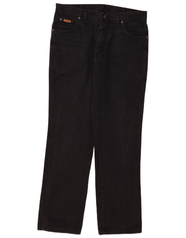 Мужские прямые джинсы WRANGLER Texas W36 L32, черный хлопок