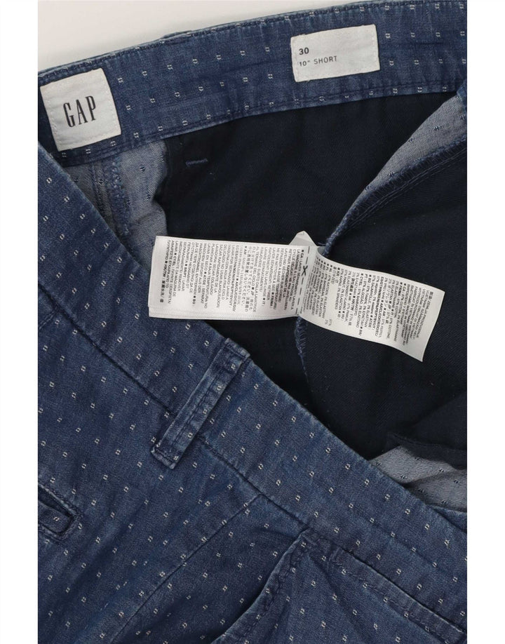 Мужские шорты чинос Gap W30, средний темно-синий пятнистый хлопок