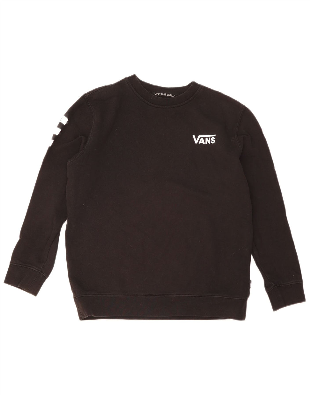 Женский свитер с рисунком Vans UK 16, большой черный хлопковый джемпер