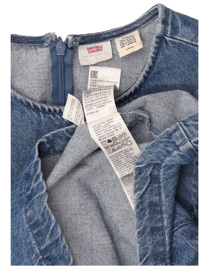Женская джинсовая блузка Levi's Top UK 10, маленький синий хлопок