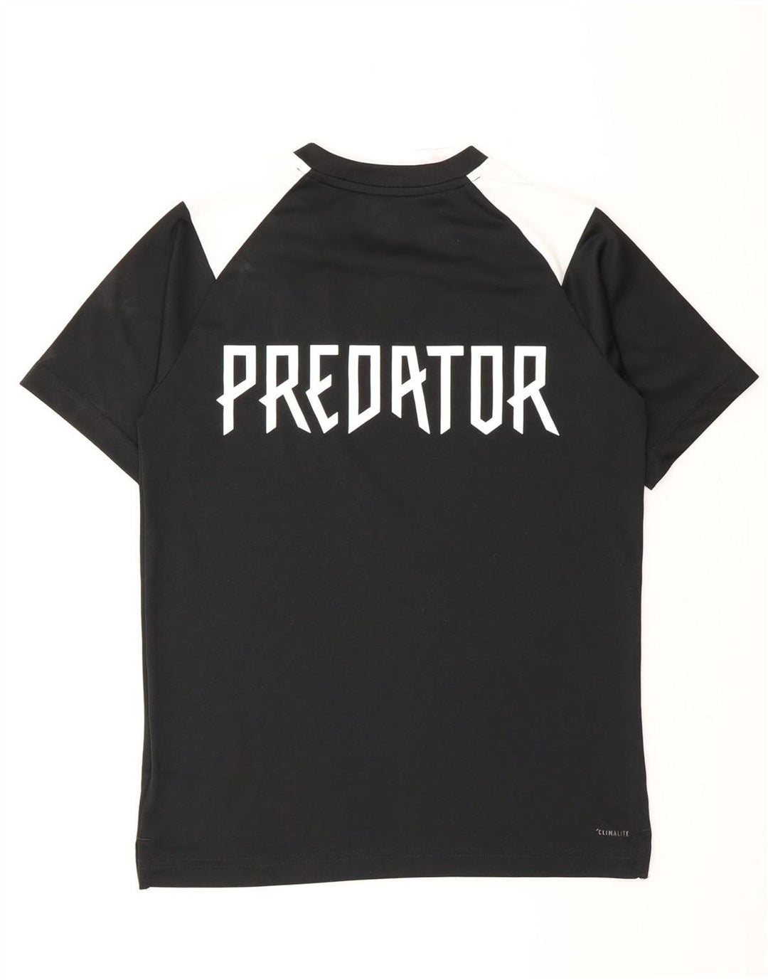 Футболка Adidas с рисунком Predator для мальчиков, топ 11–12 лет, средний черный