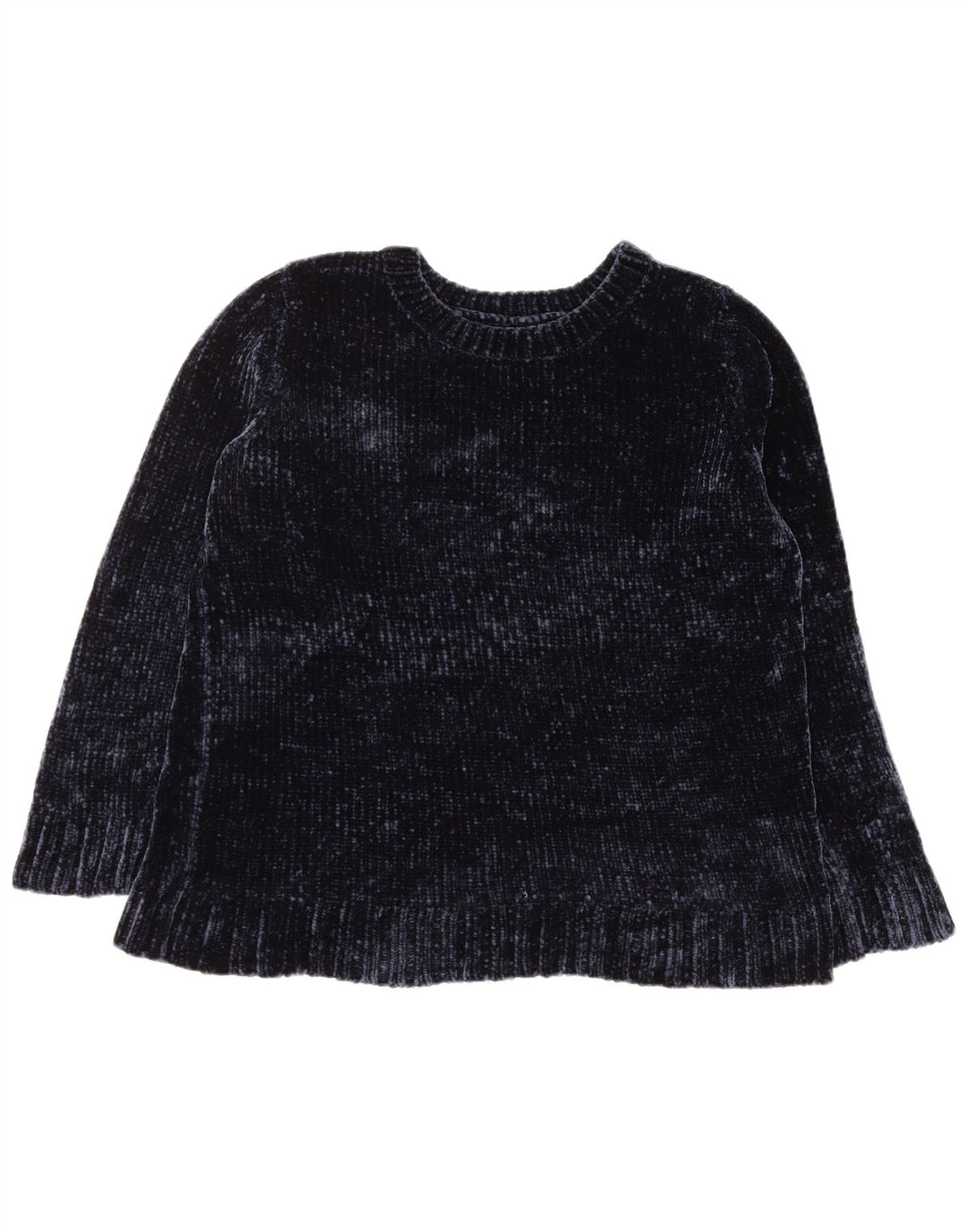 Женский свитер ORVIS с круглым вырезом UK 16, большой темно-синий полиэстер