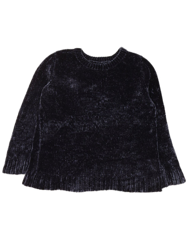 Женский свитер ORVIS с круглым вырезом UK 16, большой темно-синий полиэстер