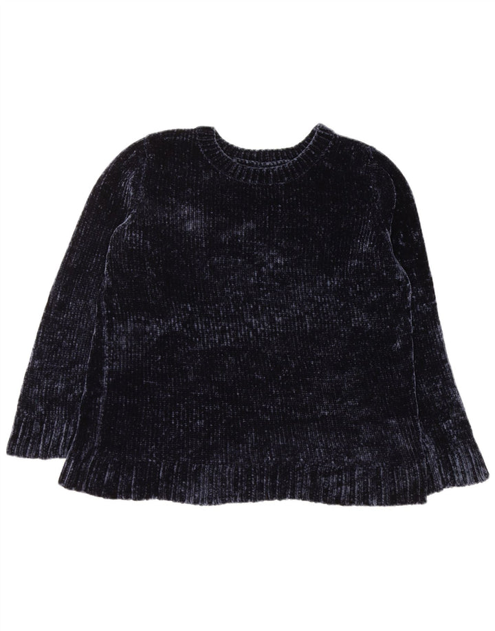 Женский свитер ORVIS с круглым вырезом UK 16, большой темно-синий полиэстер