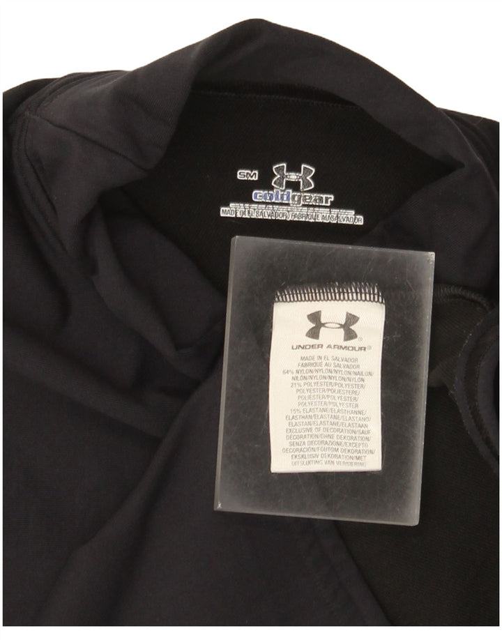 Женский топ Cold Gear Under Armour с длинными рукавами, Великобритания, 8, маленький, черный нейлон