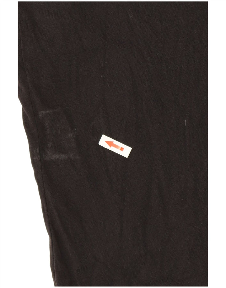 Reebok Мужская футболка из хлопка среднего размера, черная