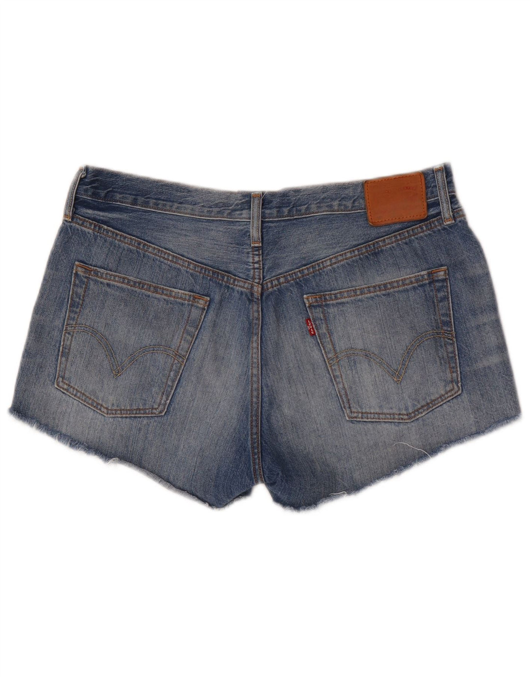 Женские джинсовые шорты Levi's 501 W32, большие синие, хлопок