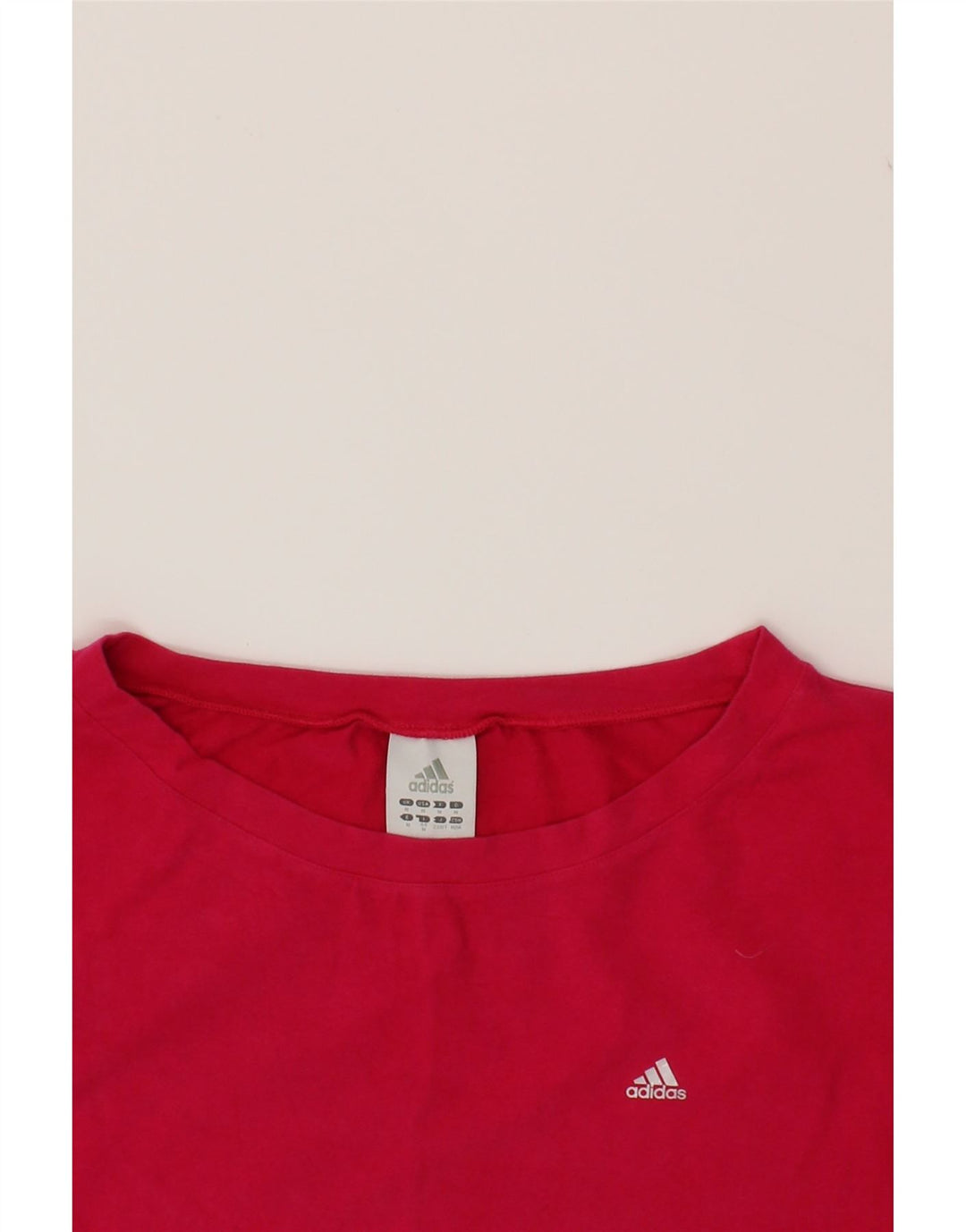 ADIDAS Womens Sweatshirt Jumper UK 14 Medium Pink Cotton Vintage Adidas and Second-Hand Adidas from Messina Hembry 