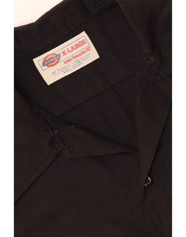 Мужская рубашка с коротким рукавом Dickies XL, черный полиэстер