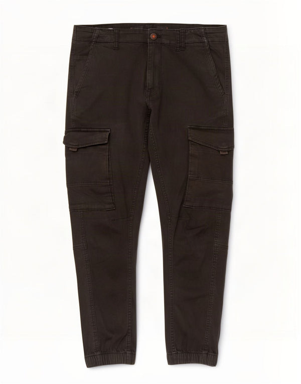 Мужские брюки-карго Jack & Jones Paul Tapered Joggers W32 L30, черный хлопок