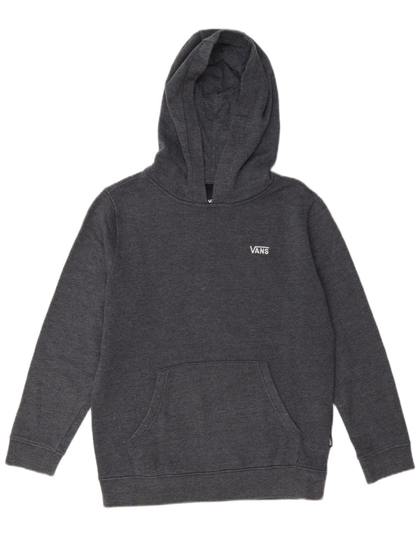 Джемпер с капюшоном Vans для мальчиков 10-11 лет, хлопковый средний серый цвет