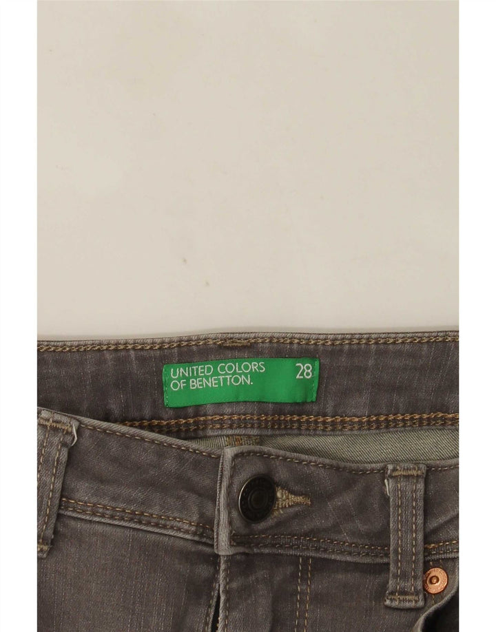 Женские джинсы скинни Benetton Bootcut W28 L33 Серые