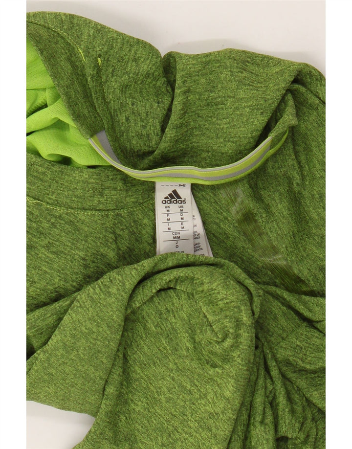 Мужская футболка Adidas Top Medium Green в крапинку из полиэстера