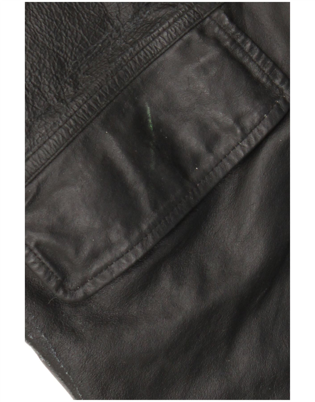 Мужская кожаная куртка VINTAGE IT 54 2XL черная кожа