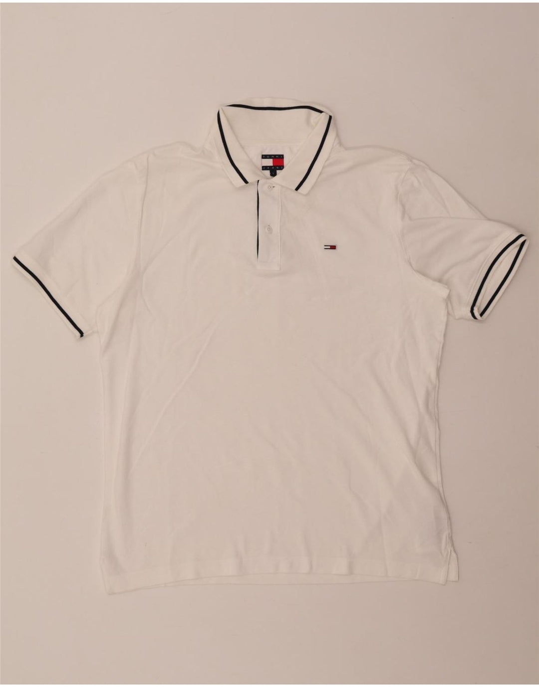 Мужская рубашка-поло Tommy Hilfiger, большой размер, белый хлопок